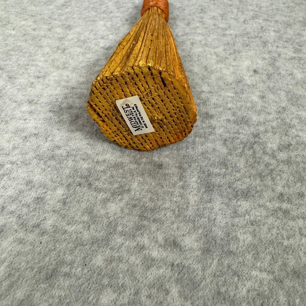 Vintage Midwest of Cannon Falls Halloween Witch Broom Pewter Candle Snuffer Rare